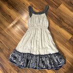 I Love H81 Cute Blue/Ivory Lined ButtonUp Women’s Dress With Pockets Medium Photo 5