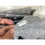 ZARA  Trafaluc Shirt Small Gray Chest Pocket Sweatshirt Raw Hem Oversized Photo 6