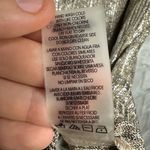 Calvin Klein Gold Ribbed Shimmer Cap Sleeve Ruched Blouse Size Large *Used Photo 11