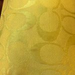 Coach  Zip Neon Yellow wristlet in signature canvas Photo 9