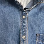 Tommy Hilfiger Vintage  Y2K Denim Mini Dress Pearl Button Front Western Size 14 Photo 12