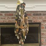 Jealous Tomato  green black and orange camo jacket / L / Like New Photo 7