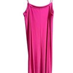 ZARA Women’s Bright Pink Midi Fitted Dress Sz M Photo 3