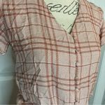 Sim & Sam NWOT  Cropped Flutter Sleeve Button Up Photo 1