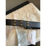 frame denim  Triple Twist Chain Leather Belt Black Womens Size Small Photo 6