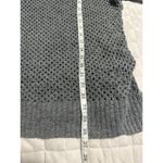 Aerie  V-Neck Sweater Women's Size Large Gray Loose Knit Crochet Oversized Mesh Photo 3