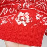 Vintage Ugly Sweater Cambridge Dry Goods Knit Red Cotton Snowflake Holiday Small Photo 10