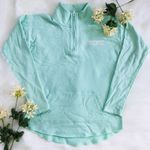 PINK - Victoria's Secret PINK VS Mint Green Pull Over 1/2 zip Up Photo 0