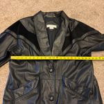 Vintage Maggie Lawrence Collection Women's Long Black Leather Jacket Size Medium Photo 4