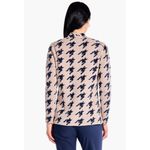 Nic+Zoe HOUNDSTOOTH FEMME SLEEVE KNIT JACKET NWT $180 size small Photo 2