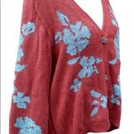 Sundance  Balloon Sleeve Floral Cardigan Sweater Photo 2