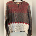 Woolrich  Vintage Winter Holiday Lambswool & cotton Sweater size medium Photo 0