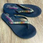 Skechers Sketchers Yoga Foam Floral Flip Flops Size 8 Photo 0