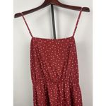 Lovers + Friends Rust Red Basil Mini Star Novelty Print Ruffle Hem Dress Size M Photo 2