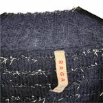 Raga NWOT Sweater Navy Silver Eyelash Size Small Party Holiday Bohemian Dressy Photo 6
