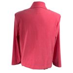 Briggs Petite Jacket Melon Pink Medium M Petite Stretch Button Front Photo 2