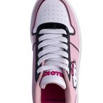 Hello Kitty Women’s Pink, White, And Black Casual Court Sneakers Size 10 Photo 3