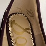 Sam Edelman  Women's Rivera Flat Size 8 Gold & Burgundy Pointed Toe Photo 3