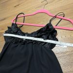 Small sheer cami babydoll teddy top + bikini set Black Photo 8