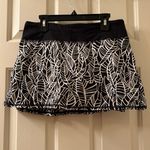 Lululemon Run Pace Setter Skirt Lined Size 4 Pretty Palm Black Angel Wing Photo 0