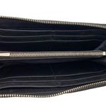 Coach  Black Gray Canvas SLIM ZIP WALLET IN SIGNATURE Photo 4