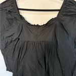 ZARA  Black Embroidered Mini Babydoll Dress Long Puff Sleeves Size XS NEW Photo 10