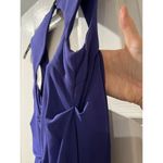 Nicole Miller Nicole miller maxi bodycon rouched blue/ purple size 4 dress Photo 7