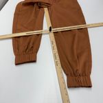 Aerie Pants Womens X Small Orange Satin Joggers High Rise Photo 6