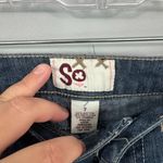 SO Denim Blue Jean Shorts Juniors Size 7 Cotton Polyester Spandex Blend Photo 2