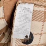 Everlane Oversized Plaid Button Front Cotton Shirt Jacket | Sz Small | Camel Tan Photo 10