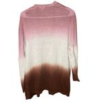 Garnet Hill  ombré open long sleeve cardigan 100% linen size small Lagenlook mini Photo 1