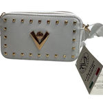 VALENTINO ORLANDI Crossbody Camera Style Shoulder bag New With Tags White Gold Photo 0