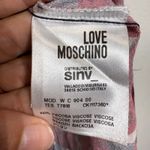 Love moschino  Red Floral Neck Tie Bow Blouse Sz 8 Photo 6