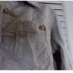 The North Face gray speckled 1 pocket shirt split back M Long sleeve Photo 2