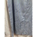 MISSLOOK Blue White Stripe Pinafore Dress Button Detail Pockets Size M Size M Photo 4