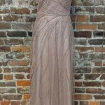 XScape  Beaded Formal Evening Gown Women's 4 Mother Of Bride Wedding Party Dress Photo 3