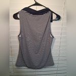 NWT SINCERELY JULES GOLF & TENNIS Navy Striped Women's Top Blue Size M Photo 3