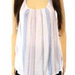 Splendid Pastel Stripe Scoop Neck Cotton Cami Tank Top S Photo 1
