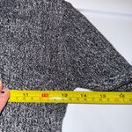 Prince & Fox Gray Cropped Sweater XS Ribbed Striped Yellow Blue Chic Casual Soft Photo 4