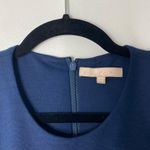 Hutch Anthropologie Blue Fit & Flare Metallic Arrowhead Short Mini Dress Size 8 Photo 3