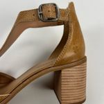 Lucky Brand Women's Sabeni T-Strap Block-Heel City Sandals Tan Size 9.5 Runs Large (10-10.5) Photo 3