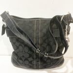 Coach  Vintage Black Signature Crossbody Soho Handbag #3574 Photo 4