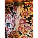 Free People  Dress Women XS Red Black Floral Print‎ Corset Lace Up Mini Boho Photo 11