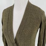 Kardashian Kollection Dash by Kardashian Women's Metallic Gold Button Up Cardigan Size Small Photo 1