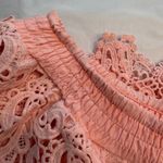 Pastel All Lace Top Size Medium Color Peach EUC Photo 7