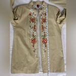 Look East Linen Blend Long Sleeve Shacket… Shirt Jacket. Size Medium Photo 5