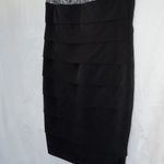 Enfocus Studio En Focus Studio Black Silver Metallic Bodycon Dress Size 10 Cocktail Party  Glam Photo 4