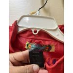 Desigual Long Trench Coat L Red Cotton Tapestry Baroque Fairy Artsy Renaissance Photo 1