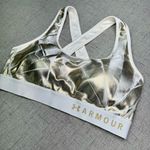 Under Armour Sports Bra Metallic Gold & White Size Large Photo 5