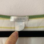 Lake Green Yellow Stripe 3/4 Sleeve 100% Pima Cotton Pajama Shirt Women's Large Photo 1